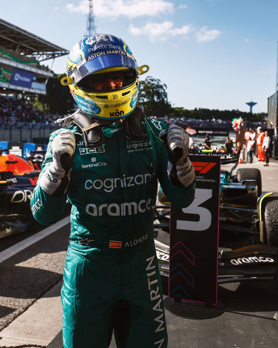 alo_oficial's tweet image. Keep calm and carry on. 💪. We don’t give up . @AstonMartinF1 #f1 #brazil #astonMartin