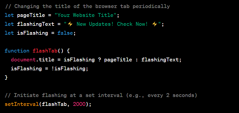 devpartnerbiz's tweet image. Day 26/#60DaysOfSitecore
🌟 Want to re-engage visitors on your website?
💡 Using JS to update tab titles/icons can catch attention, but it&apos;s not a one-size-fits-all solution. Balance engagement with user experience for optimal results. #MarketingTips #100DaysOfCode