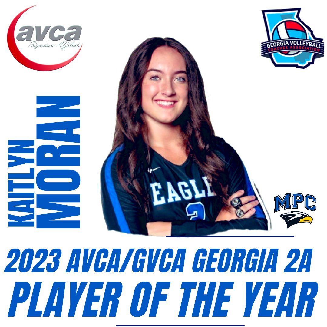 So honored to be named the <a href="/AVCAVolleyball/">AVCA</a> <a href="/GVCA10/">GVCA</a> 2A 

Georgia Player of the Year. 

So blessed to have such amazing teammates and coaches ☺️🫶🏼💙🤍🖤. #Volleyball