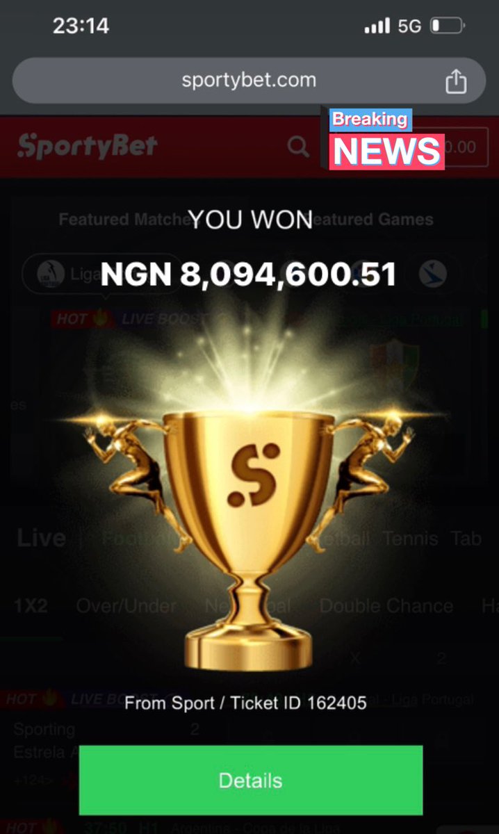 I just boom N8m naira on sporty betting

First 2,000 to Retweet, Follow &amp; Drop your Acct  Number!!! 💸✅ 

1m Giveaway, 20K Each 🔥❤️