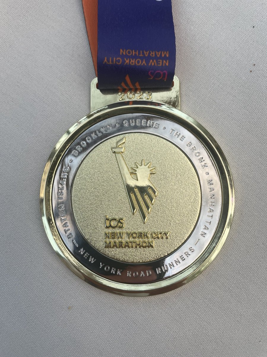 Yep, another in books at ⁦<a href="/nycmarathon/">TCS New York City Marathon</a>⁩ today, was able to run, or at least start the race with my son, Bobby