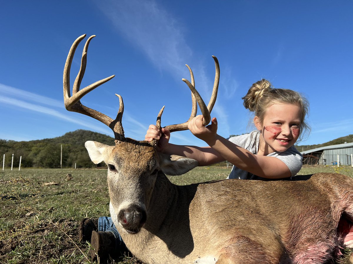What a day!!! Watching your kid take their first animal is truly something. Thankful.