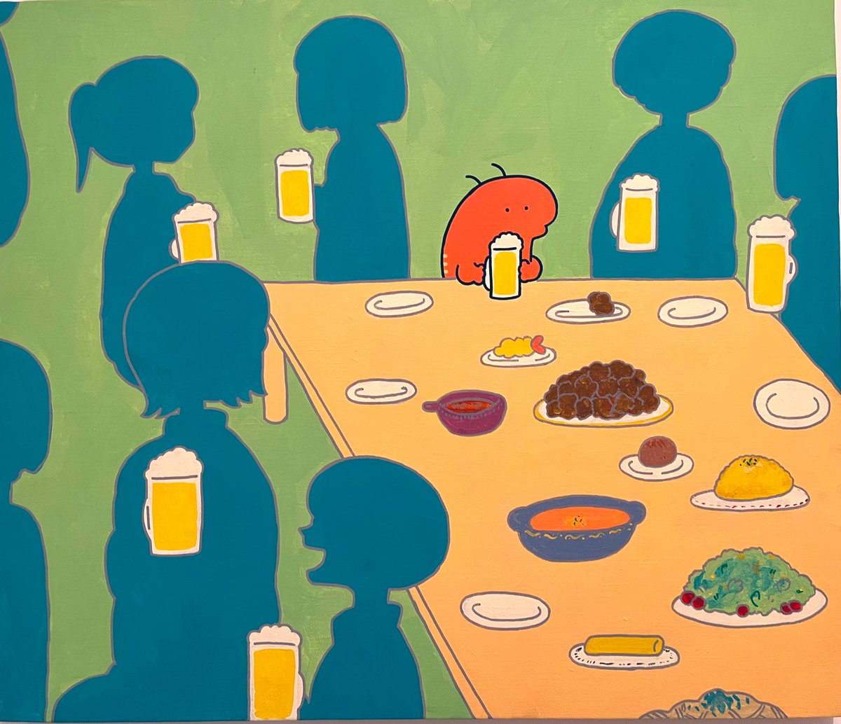 「こちらのちょっと切ない原画も購入できます!1点ものです…!」|伊豆見のイラスト