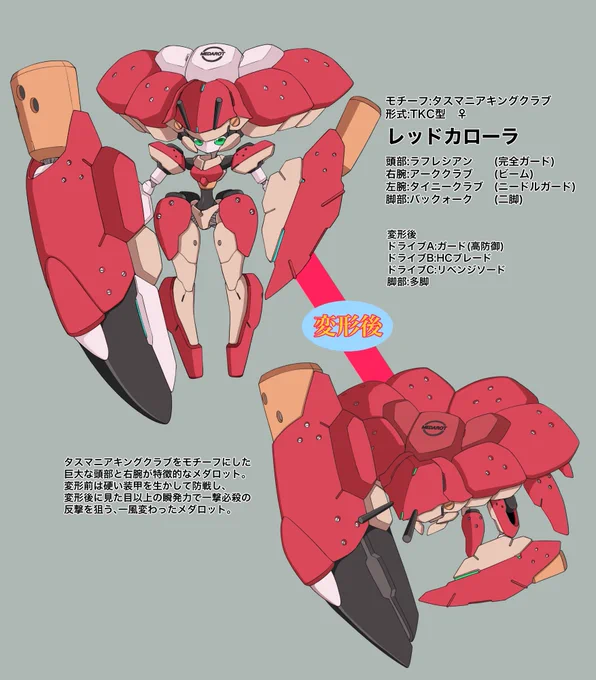 クソデカクラブちゃんです #オリメダS #メダロットS