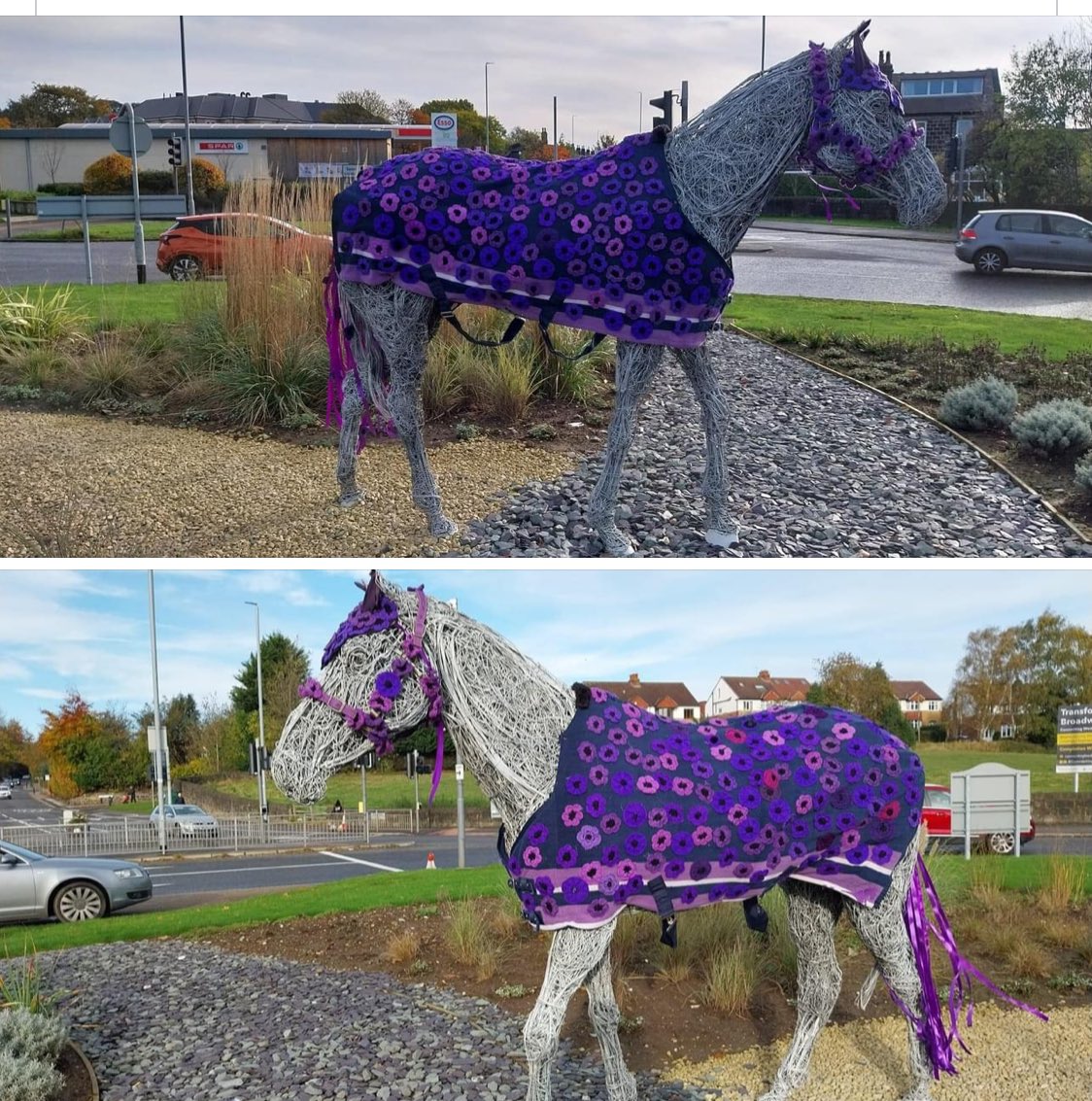 If you’re close to Horsforth, West Yorkshire you can see we’ve decorated the Horsforth Horse again this year with thanks to Adam. #Theyalsoserved #MAPPC