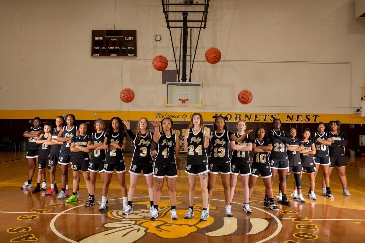PPHSGIRLSBBALL's tweet photo. Thee Purdue Poly Englewood Techies…cleared for departure 🛫💛🖤📈#polyvseverybody @AthleticsPphs @PurduePolyHS https://t.co/gJ2f0BCAux