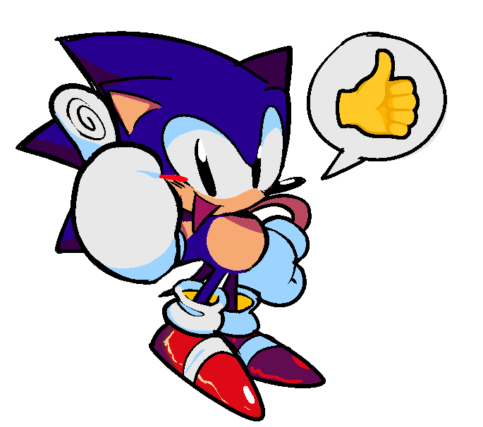 ソニック 「Sonic  」|Kirby-Popstarのイラスト