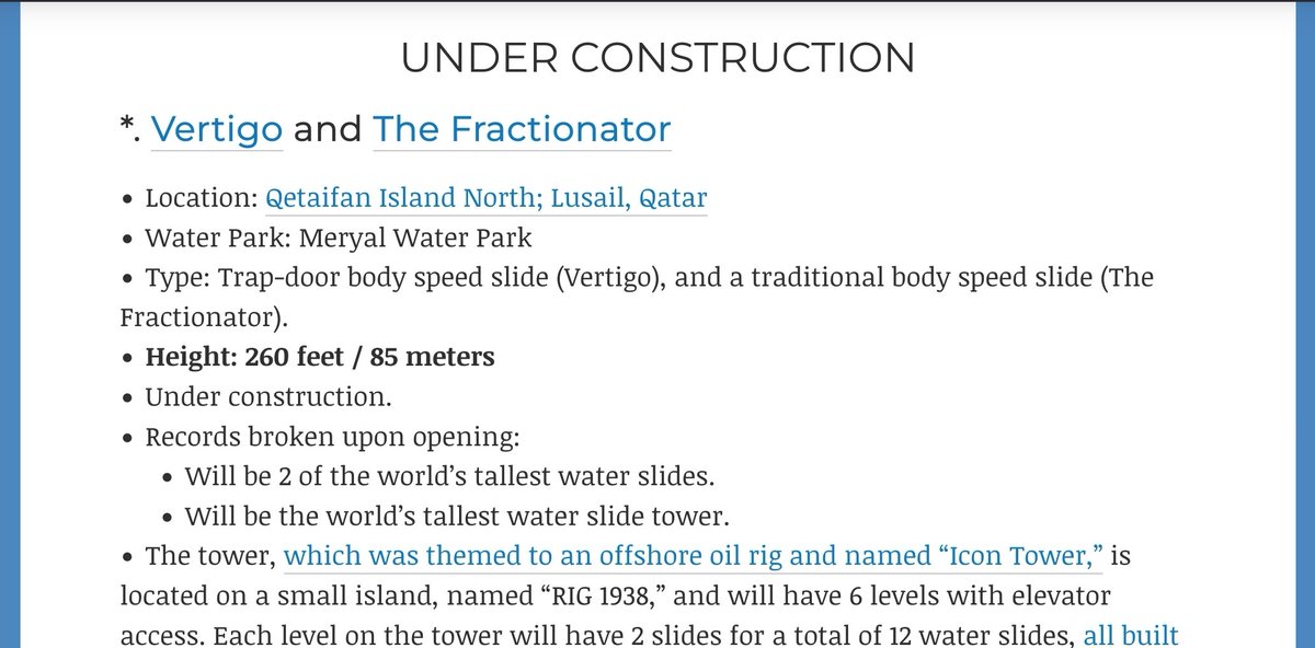 WaterSlideDB's tweet photo. World's tallest water slides list update: They have confirmed names! https://t.co/Rt5zTin7xL https://t.co/40UFVLaGjI