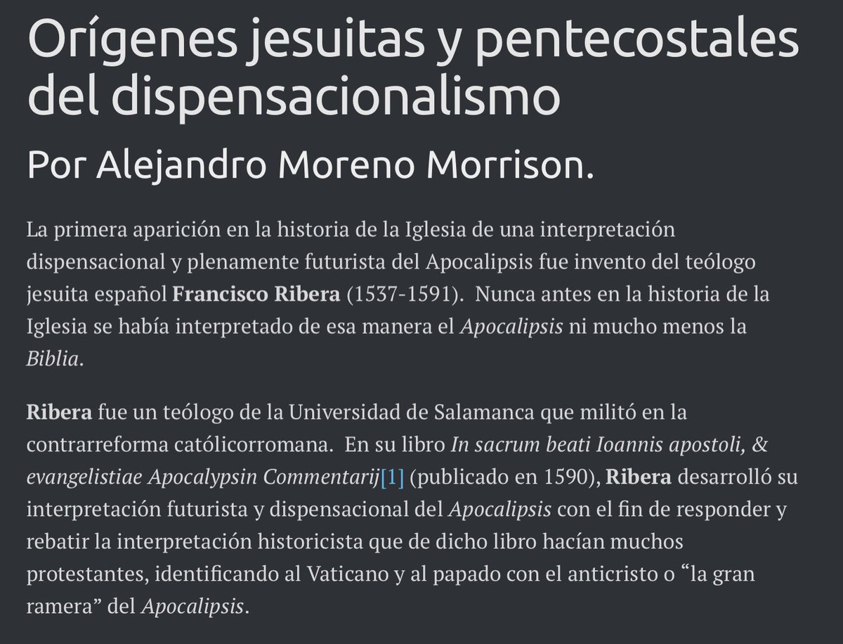 CapiAntorcha's tweet photo. @nicolasmorasok @amosdelmundook Nico, excelente avalancha de información! (como siempre)

Te paso un pequeño dato curioso que vincula a los JESUITAS con el llamado “cristianismo SIONISTA” evangélico, o dispensacionalismo (tan en boca de todos estos días por aquello de Israel, Gaza y el temido ‘Armageddon’…) 👇🏽 https://t.co/RDNH2LYL5Q