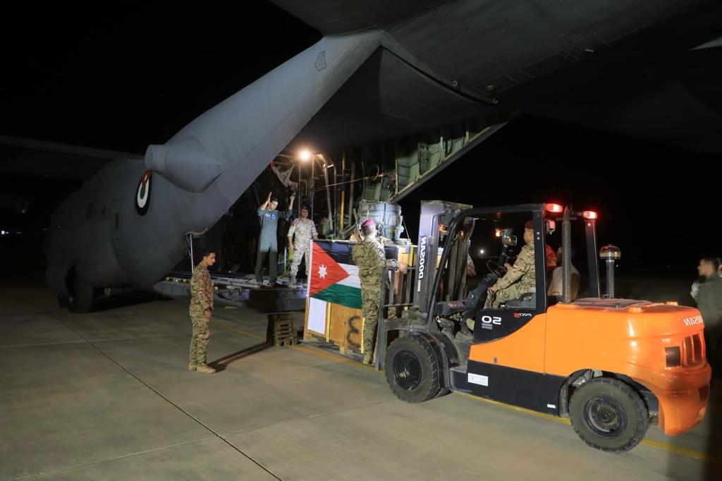 Our fearless air force personnel air-dropped at midnight urgent medical aid to the Jordanian field hospital in Gaza. This is our duty to aid our brothers and sisters injured in the war on Gaza. We will always be there for our Palestinian brethren