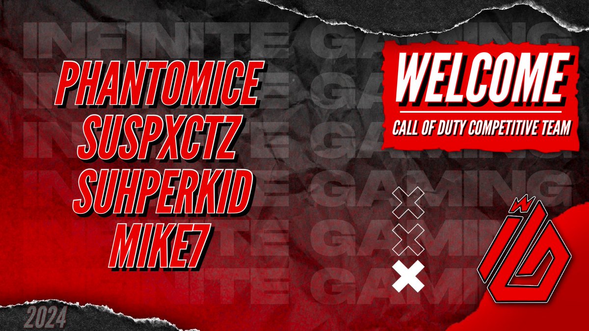 It is with great pleasure that we announce the roster that will be representing us this upcoming Competitive COD Season this is our year

<a href="/Phantomice_/">Diego</a> 
<a href="/Suhperkid/">D</a> 
<a href="/Suspec7z/">SuspecTz</a> 
@GJMike7