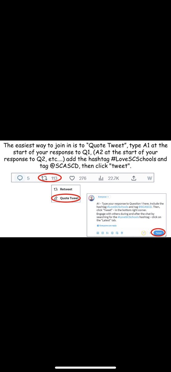 torrismith82's tweet photo. Welcome to tonight’s @SCASCD chat! Questions will post every few mins. The easiest way to join in is to “Quote”, type A1 at the start of your response to Q1, (A2 at the start of your response to Q2, etc.…) add the hashtag #LoveSCSchools and tag @SCASCD, then click "Post". https://t.co/3R31zeEIbz
