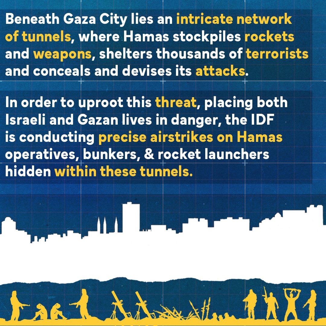 IDF's tweet photo. After Hamas terrorists fired at IDF troops working to open a humanitarian aid corridor to southern Gaza, we were able to coordinate its reopening.

In case you missed it, here’s a reminder why Gazans need to evacuate south: https://t.co/KUKDYn97GD
