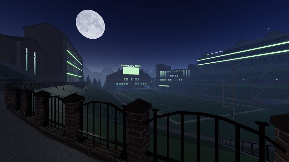 Phantasm Field, home to the Glendale Ghosts, a new Halloween-exclusive team in Ultimate Football by <a href="/ult_football/">UF</a>!

#roblox #robloxdev #robloxart #robloxdevs