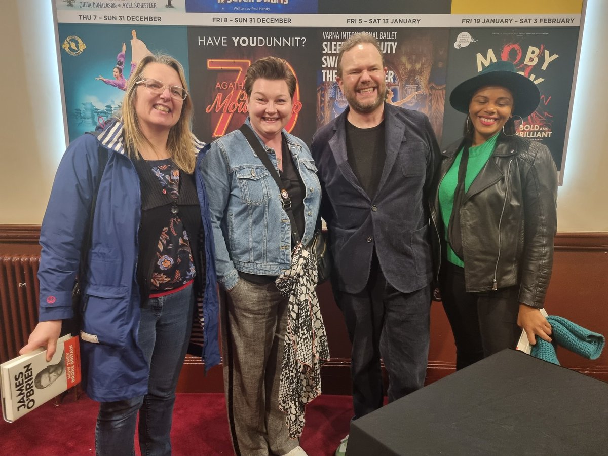 avriljanemoore's tweet photo. @mrjamesob fantastic seeing you tonight in Northampton James - and Marina too! I feel bad though as I told you a little porky, I don't already have the book due to there being a little bit more month than money at the mo, but will treat myself ASAP! Keep on keeping us sane sir! https://t.co/IQ6OiwemUG