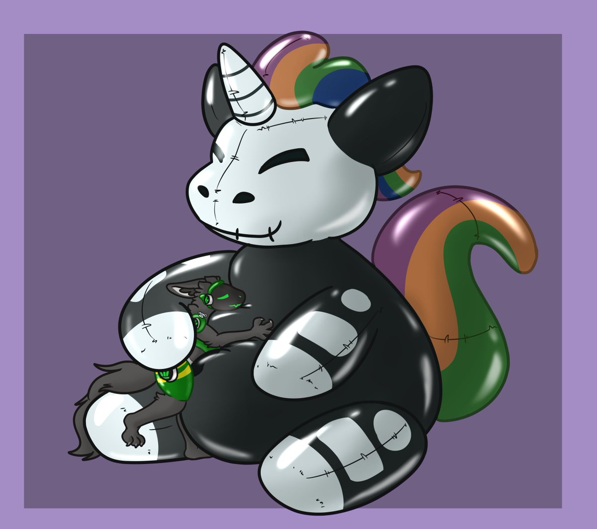 Squeakscape's tweet image. commission for @SqueakyComputer :)