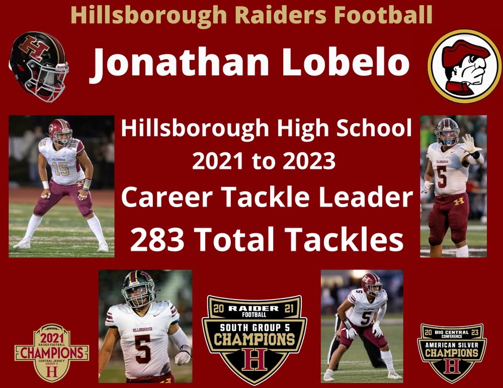 CoachKevinCarty's tweet photo. Congratulations to Jonathan Lobelo on becoming Hillsborough’s All-Time Leading Tackler! One of many accomplishments in an awesome career! https://t.co/hSVJ1ccGLs