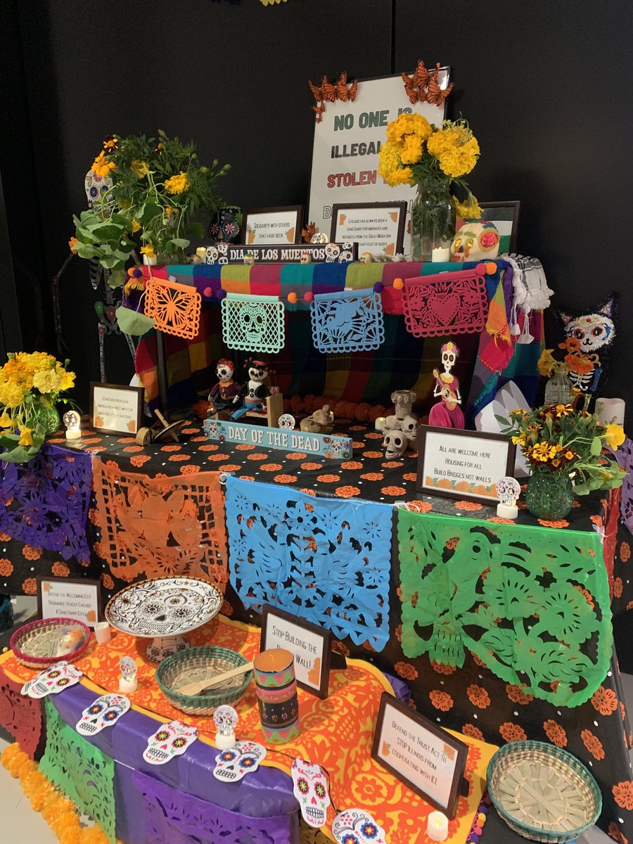 Here is this year's Día de los Muertos altar. Big thank you to all the members who helped set this up ❤️
