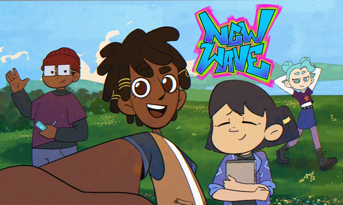happy to have presented my pitch for the kids series New Wave, at Cartoon Springboard this year! A story about 16 y/o Indigo who dreams of becoming a film director, with her creative friends!