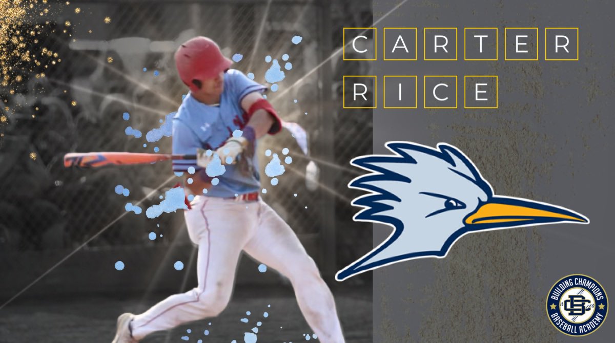 BCbaseballtoday's tweet photo. Congratulations to @CarterRice57 on his commitment to @StateFairBSBL. Big time bat that has tons of upside. Definitely will make any team he is on better. I can’t wait to see what he can accomplish at the next level. @PBRMissouri @homefieldkc @Drew_Olla #Committed #BCboys https://t.co/5gzsmFj4o0
