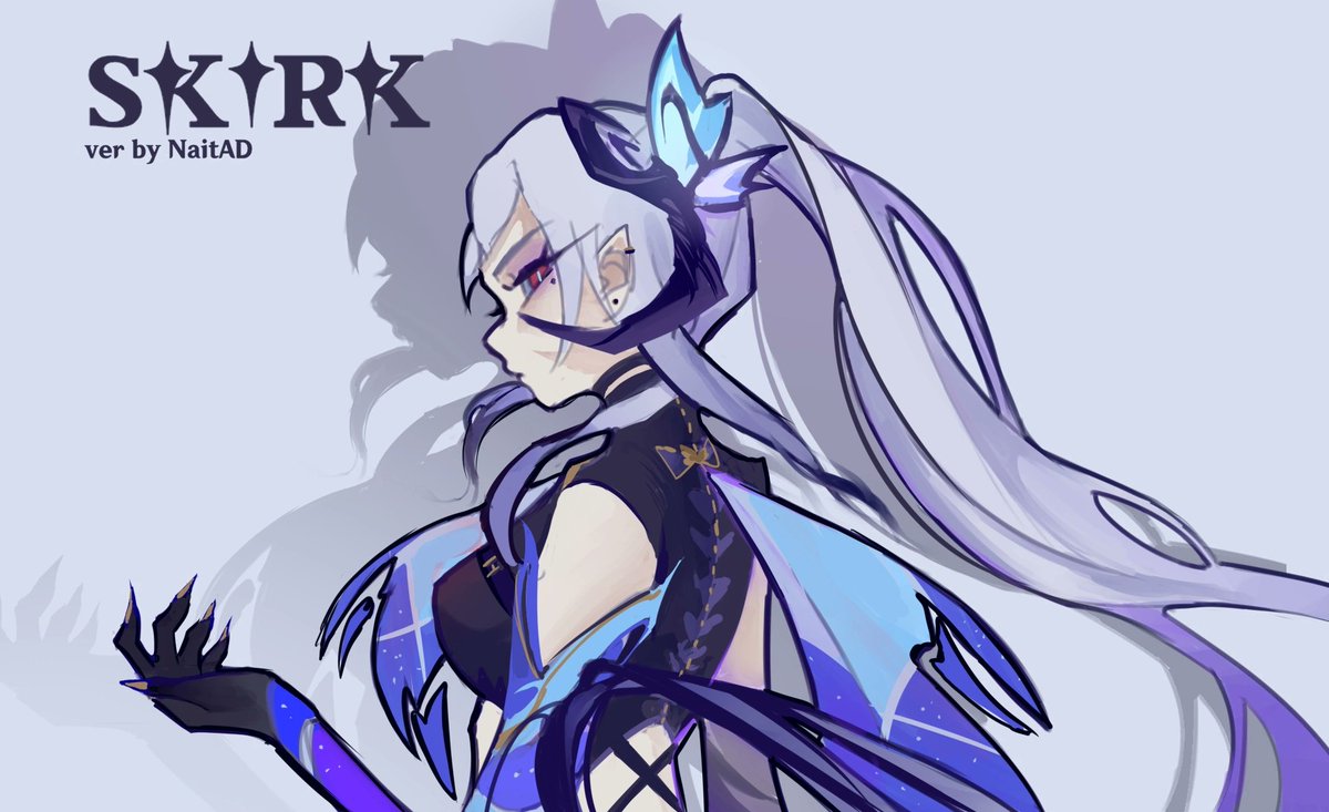 NaitMer_AD_'s tweet photo. Well...
We knew about Skirk from phrases and history aaaasnd...we were given a Honkay doll for  fanservice.
I decided to make my own version based on the original and personal ideas. If it comes, then I will make a full-growth for fan
#Skirk 
#Genshin https://t.co/ymeZ8k54sm