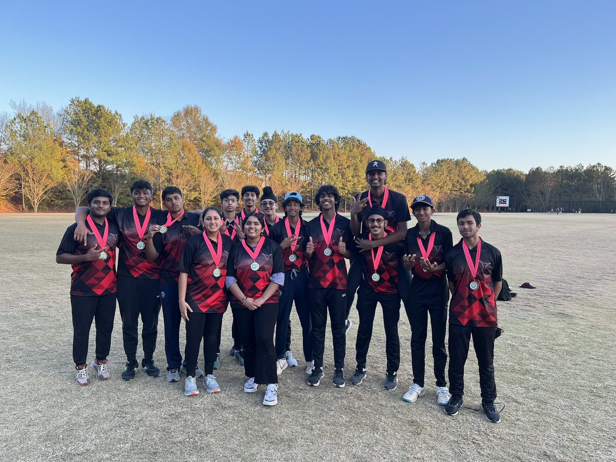 Lambert_Cricket's tweet photo. Your 2023 Georgia High School Cricket Coed tournament champions !!!!! #HookEm @LambertHS @FCSchoolsGA @DrJeffBearden https://t.co/ybK1Izlf0M