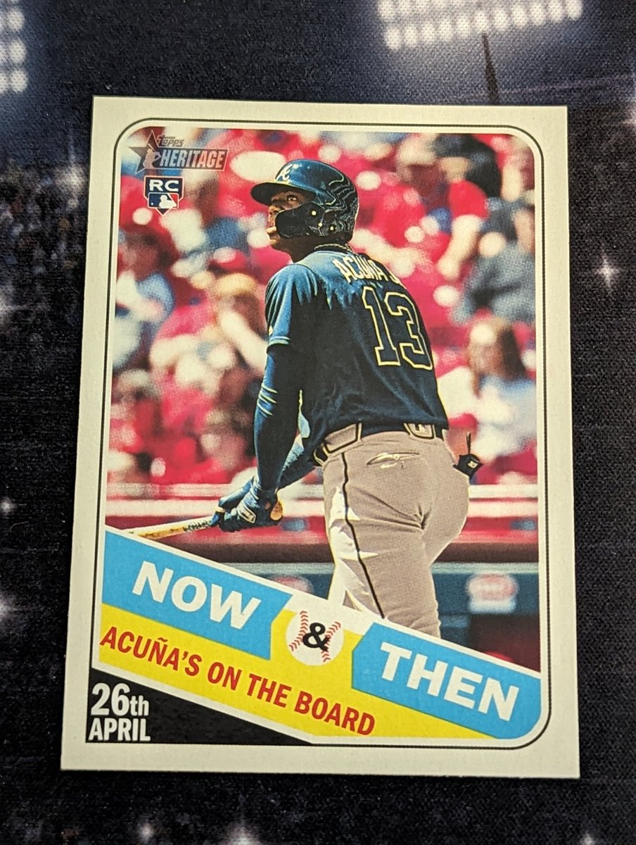 FrankgCards1024's tweet photo. @HiveCards @NoFloCards @PapayonTrading @CardsEnzo Ronald Acuna Heritage RC
$8 Shipped pwe https://t.co/ArgUbQqg01