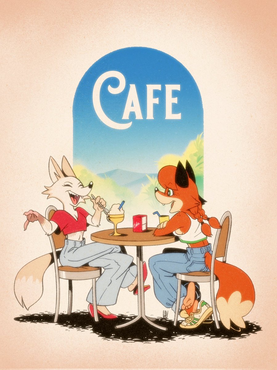 F0XnR0LL's tweet photo. Patty and Fany, chitchatting!
@VFoxtail_Arts https://t.co/548mdD6e10