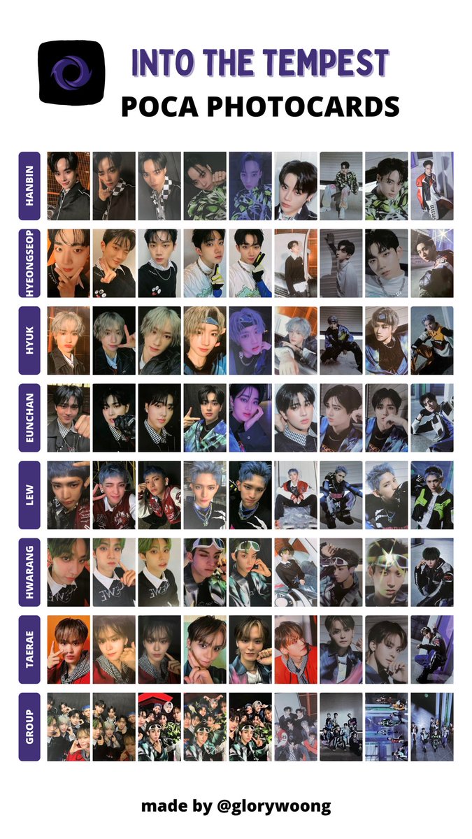 TEMPEST complete OT7 into the tempest poca album version 폭풍속