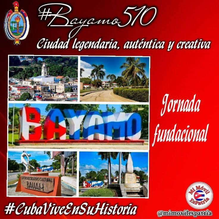 #JoseMarti: 'Yo tengo de #Bayamo el alma intrépida y natural'. Felicidades a los bayameses en el 510 aniversario de la fundación de la segunda villa de #Cuba.