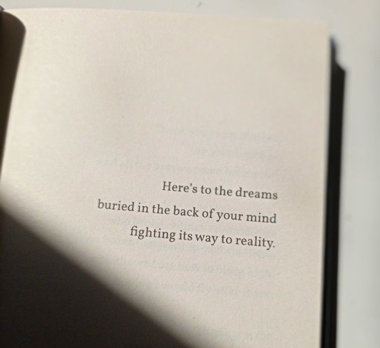 here’s to your dreams