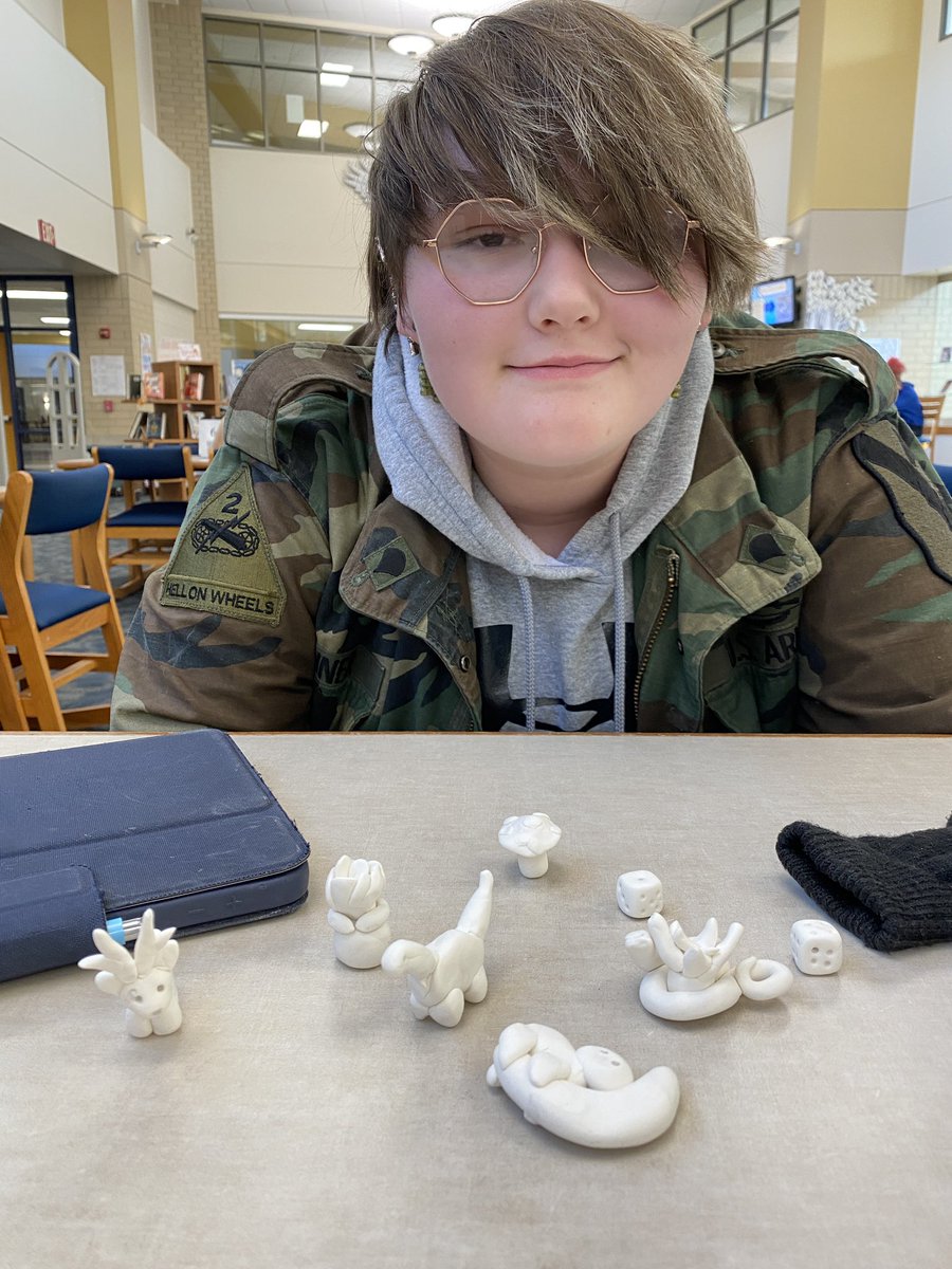 I love that she feels safe and relaxed in her #SchoolLibrary. A library program can meet a wide range of needs. #DecaturProud of <a href="/DCHS_hawks/">Decatur Central</a> leaders who believe in our program and support our efforts.