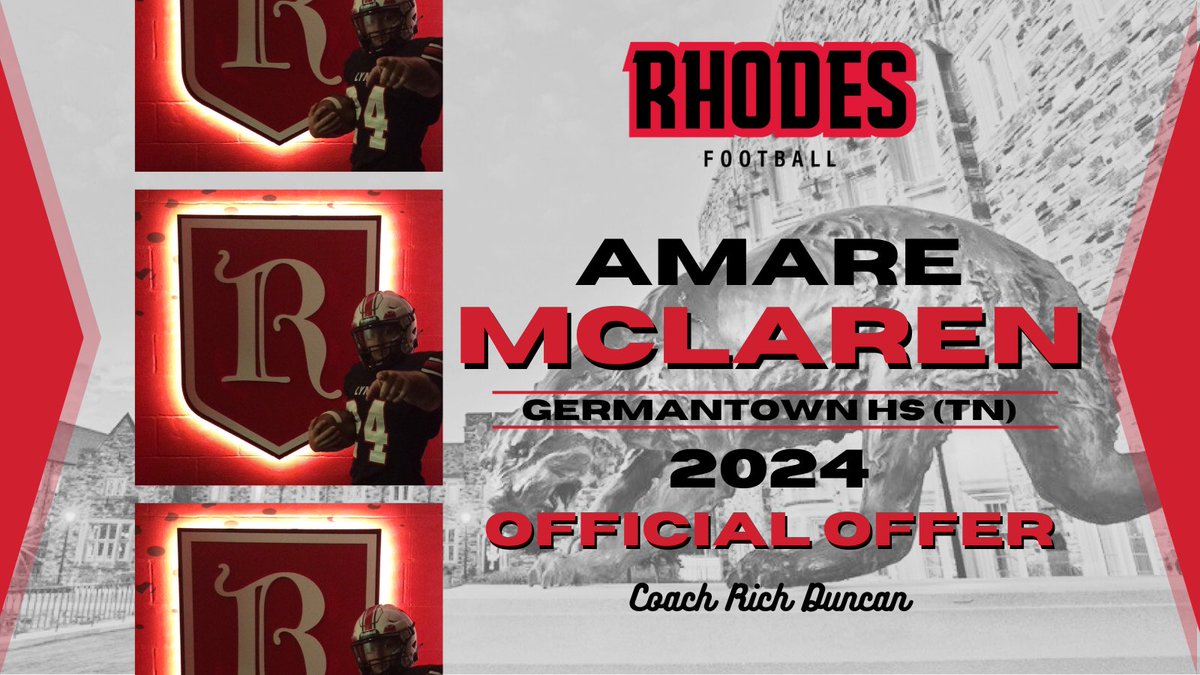 After a great conversation with <a href="/coachrichduncan/">Rich Duncan</a>  I am blessed to receive my first offer from <a href="/RhodesFootball/">Rhodes Football</a>. <a href="/iamcoachgene/">Gene Robinson III</a> <a href="/_CoachMAC1/">COACH COBB</a> <a href="/omrebel9058/">db</a> <a href="/coachthomas1317/">coachthomas1317</a> <a href="/Coach_DiLella/">Christopher DiLella</a> <a href="/CoachBrown60/">Antonio Brown</a> <a href="/KhelanSlocum58/">Khelan Slocum</a> <a href="/kison_shepard/">Kison Shepard</a> <a href="/TylerTopNotch/">Tyler Rhodes ✞🚀</a> <a href="/jayy52__/">Jamee Hicks</a> <a href="/iamcalebw1/">Caleb Williamson</a> <a href="/CurryJakyrin/">Jakyrin Curry</a>