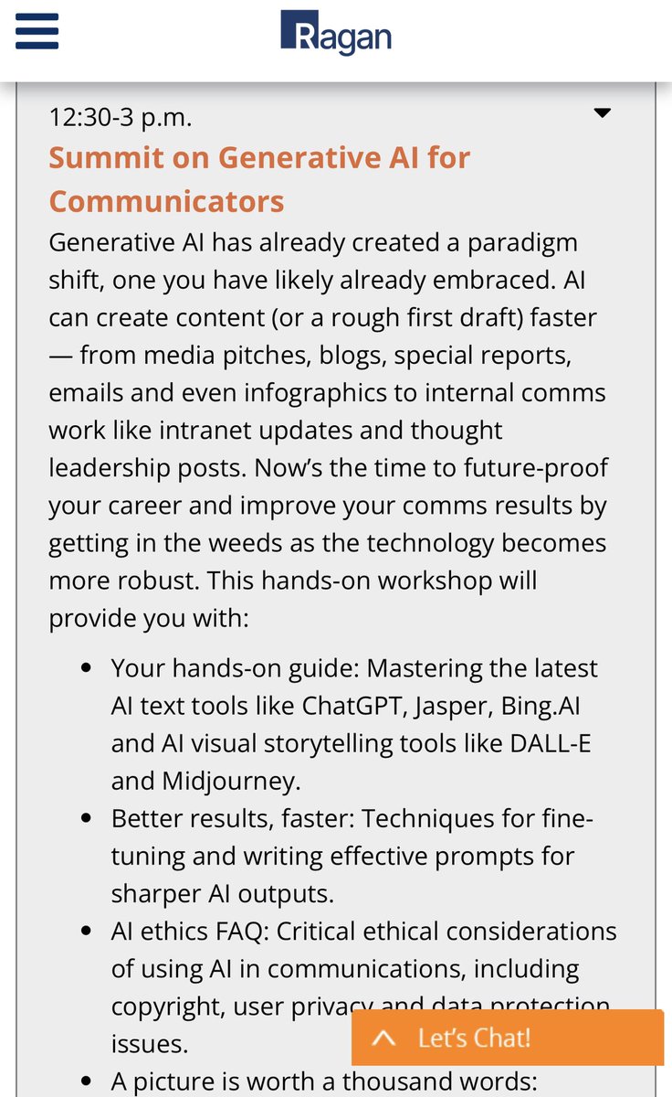 ChrisHarihar's tweet image. I’m in Austin for #CommsWeek, speaking at @RaganComms’ Future of Communications conference. I’ll be giving a talk on ChatGPT in PR tomorrow, then I’m on a panel about AI in PR Tuesday.

If you’re in Austin, can we grab a drink? It’s on me (&amp;amp; by that I mean @Mod_Op_ 😄).