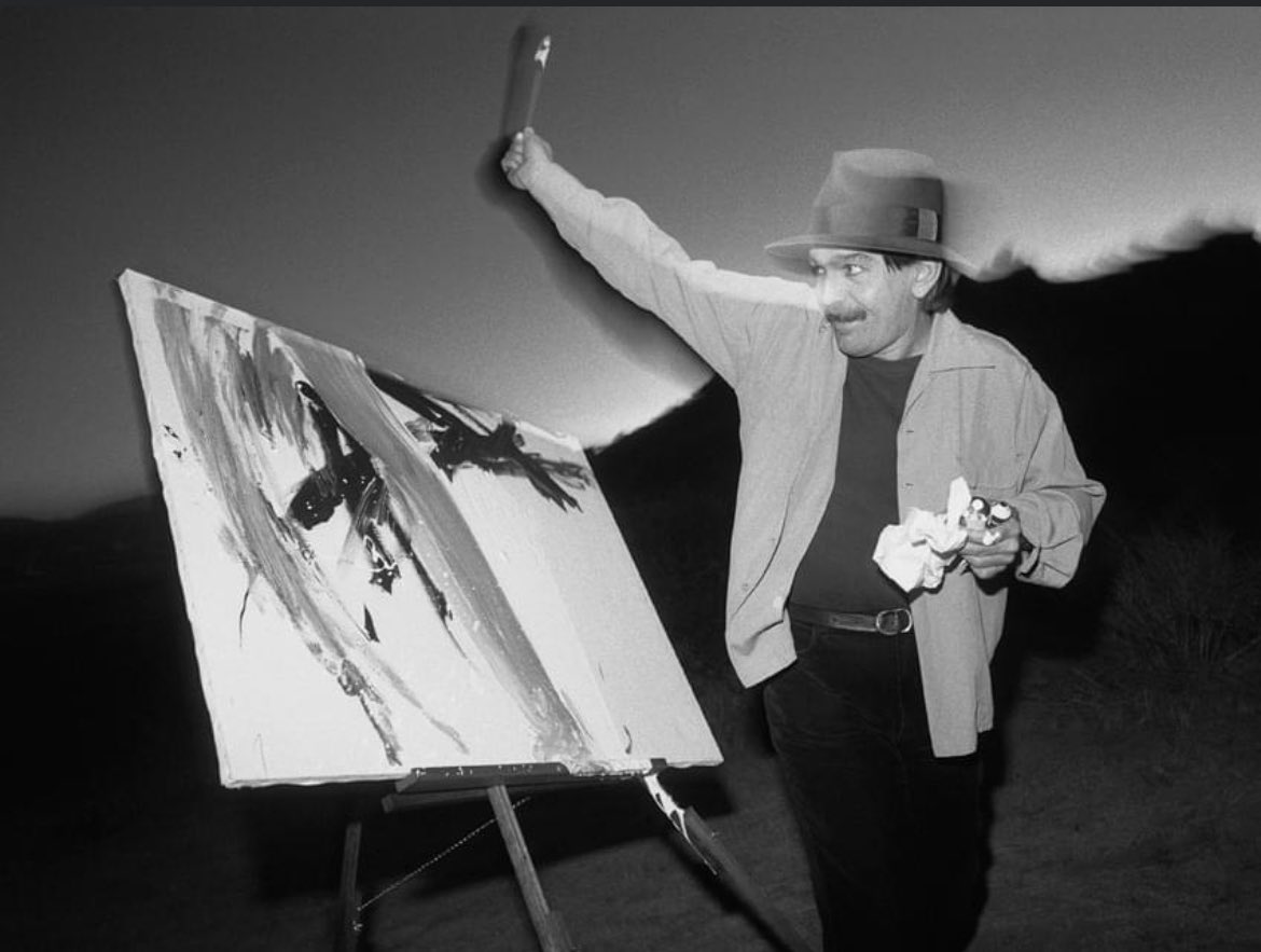 Don Van Vliet in the Mojave Desert 
photograph by Neil Preston
an out-take for a photo shoot set up by myself and my-ex wife Ling for a two page spread on Don in People Magazine