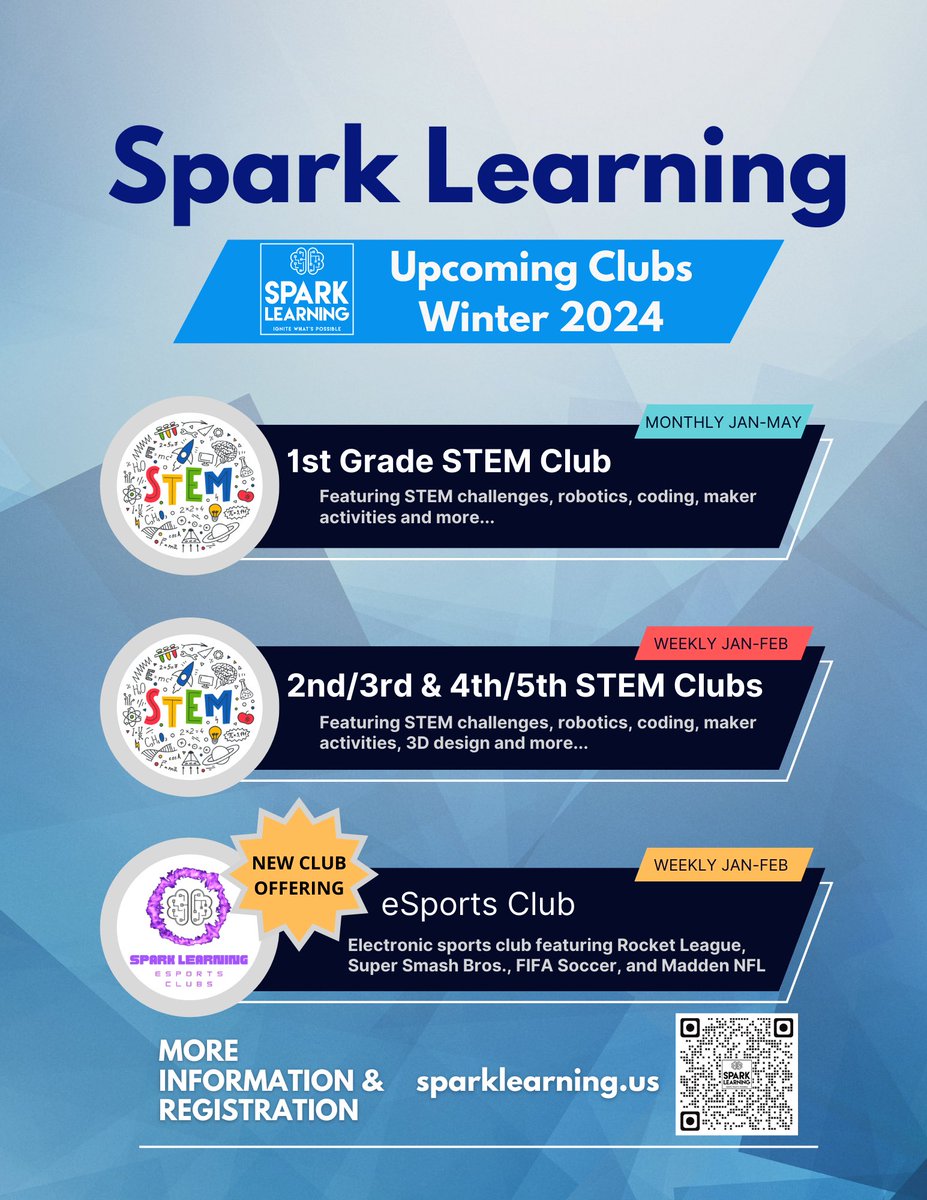 Registration for our winter STEM Clubs @HillendaleUCFSD is now open. We’re also offering, for the first time, an eSports Club. Sign up today to reserve your spot!