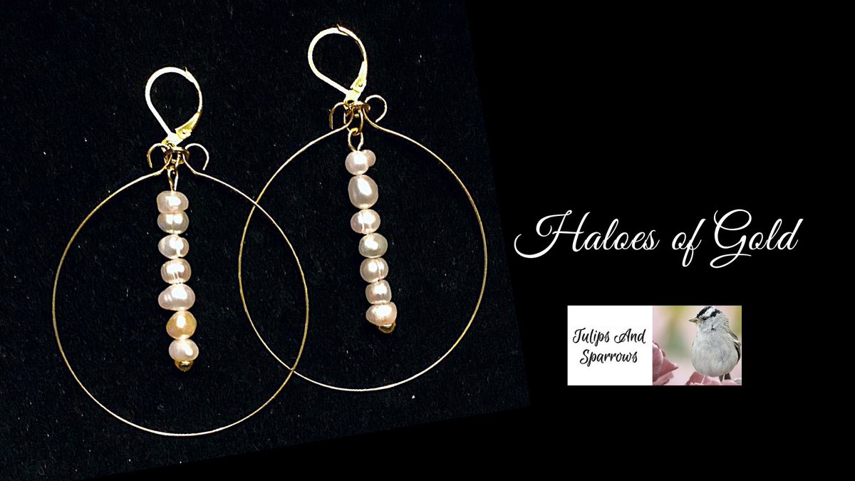 #tulipsandsparrows #tulipssparrows #40percentoff #pearljewelry #pearlearrings #junebirthstone #goldearrings #circleearrings #leverbackearrings #goldjewelry