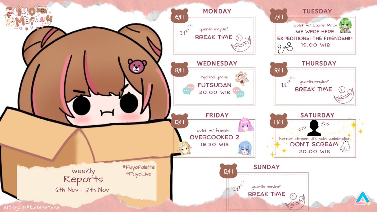 fuyomafuyu's tweet photo. ✨ kdg pas lg buat skejul suka mikir kalau strim tiap hari kuat ngg ya? hmmm
👉schedule & free chat : https://t.co/BWhEJUtmue…
• General: #FuyoMafuyu
• LIVE: #FuyoLive
• Fanart: #FuyoPalette
• Asset: #Fussets
• Clip: #FuClip
• Meme: #Funyohoho
• Fan name: #Dpuyengs https://t.co/dLe3WFuxp8