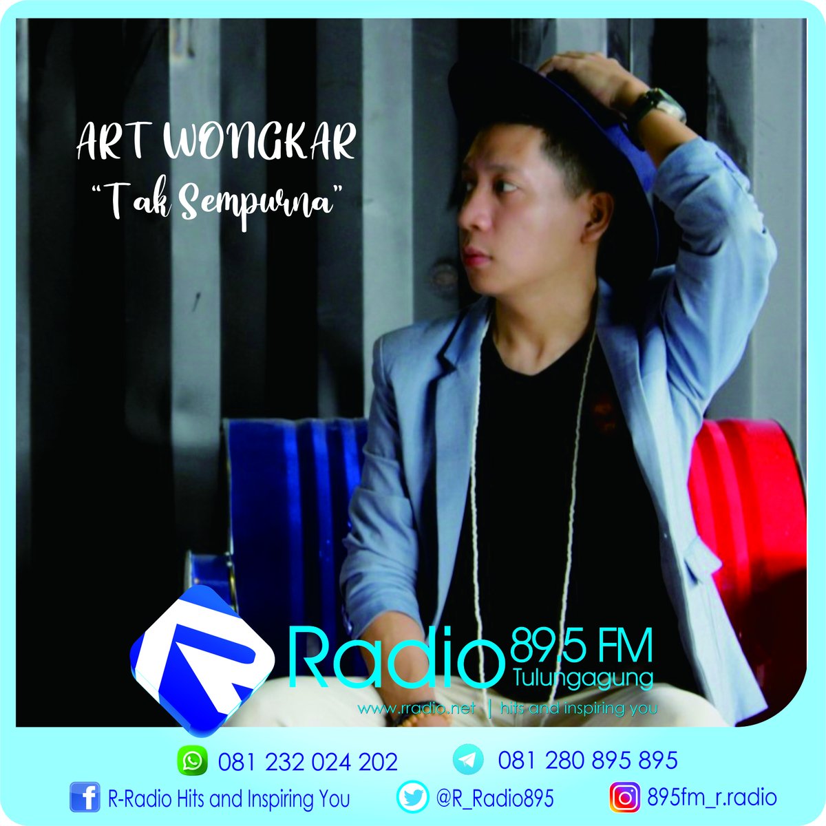 kawan, Art. Wongkar solois asal Jkt yg dkenal lwat lagu ‘Brsamamu’ &amp; mnjdi hits radio di Ind &amp; Mlays th 2016, kini mrilis single ke4 brjudul ‘Tak Sempurna” skaligus Album brjudul Suara Jiwa Simak single “Tak Sempurna” dr Art. Wongkar hny di 89.5 FM R-Radio, Hits and Inspiring You