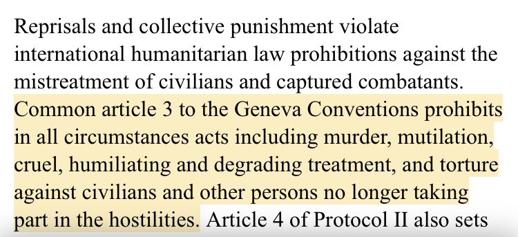 michaelpflaher3's tweet photo. @DrAmirKaki …and btw collective punishment is a violation of the Geneva convention, ie, war crime https://t.co/QHRbm9dNur