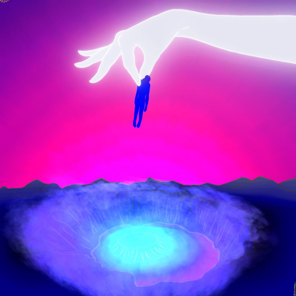 cry_icarus_'s tweet photo. Dropped into the crater of birth
#blueirisgenus #greatnessirisgenus #greatness #blue #irisgenus #ocart #originalcharacter #originalcharacterart #digitalart #digitalartist #symbolism #neon #glow https://t.co/WJH27Rn56A