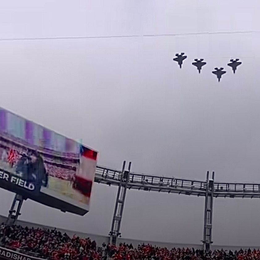 We want to again thank the Denver Broncos! And it was an extraordinary honor to be amongst our finest, members of the 62nd Fighter Squadron out of Luke Air Force Base. Amazing job gunning it to make the mark by seconds as I held the note for you! We salute you!🇺🇸