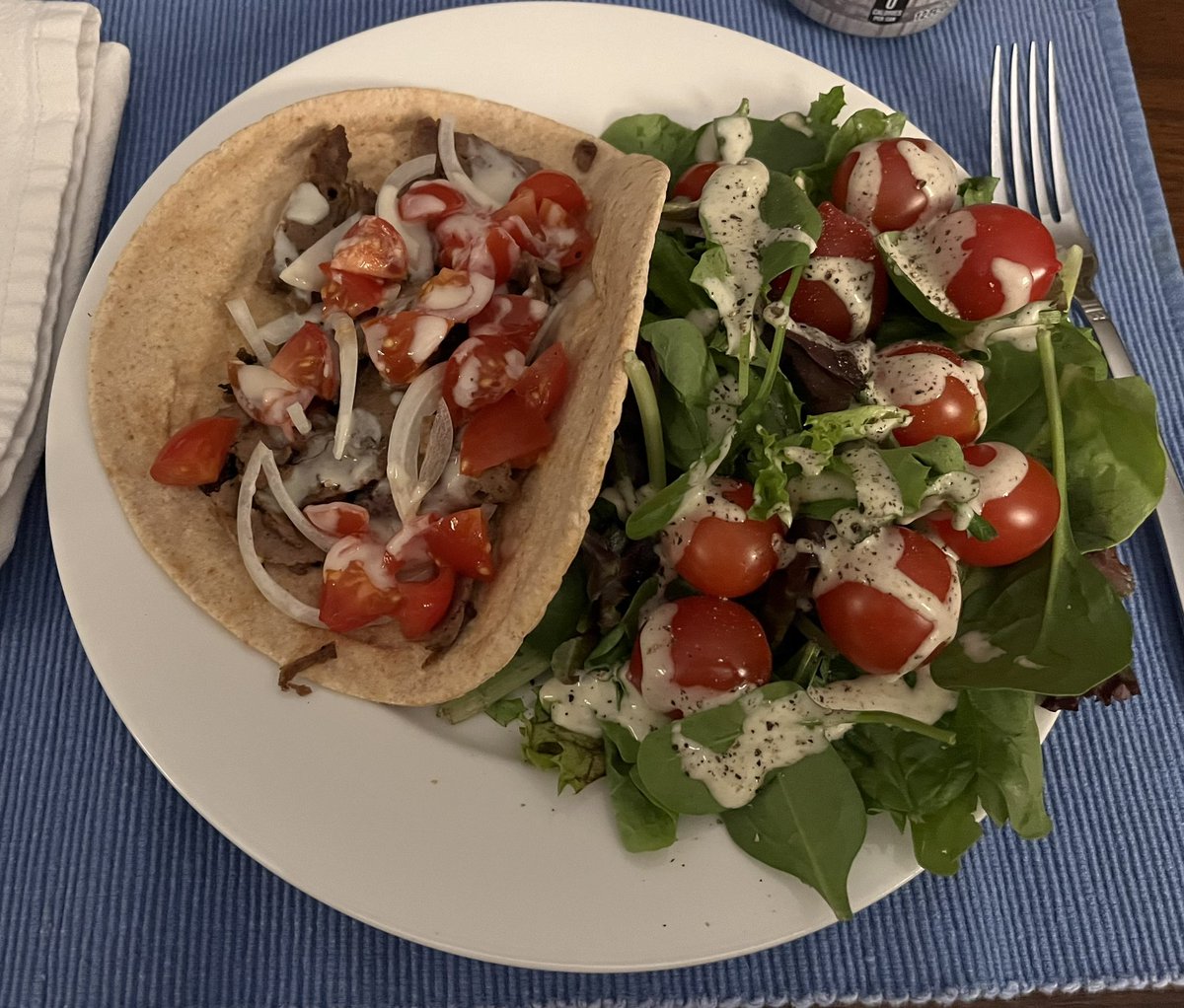 Homemade donair, Halifax-style.

Thanks, Canada! 

#donair