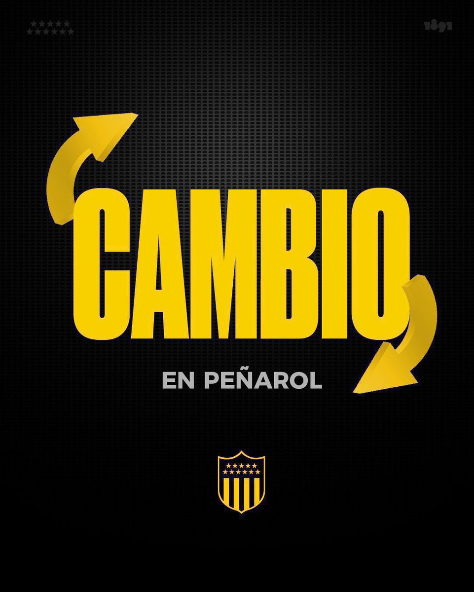 🔄 Cambio en Peñarol. 🔼 Lucas Hernández 🔽 Hernán Menosse