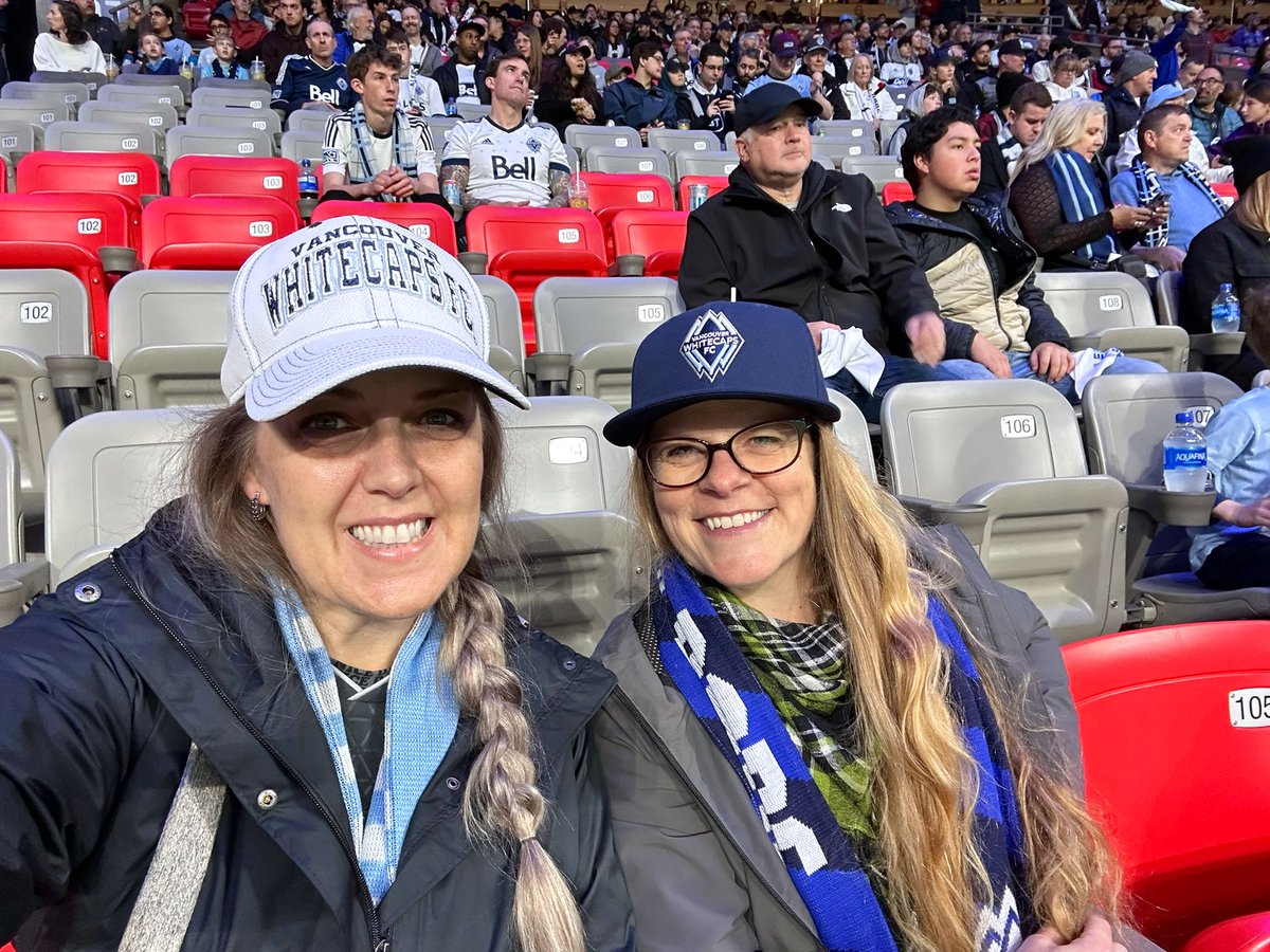 At the @WhitcapsFC game tonight! 🎉🎉 #VWFC