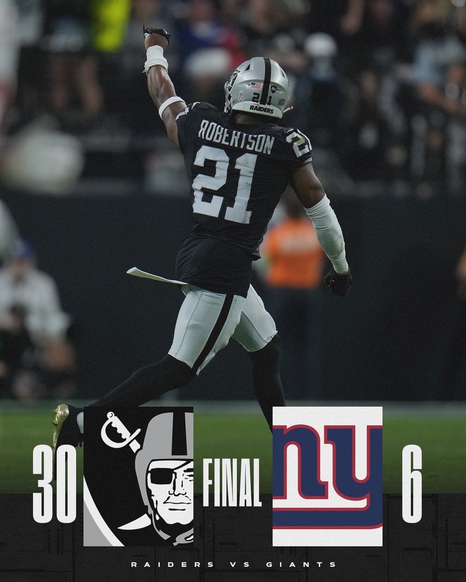 SHOWED OUT!

#NYGvsLV | #RaiderNation