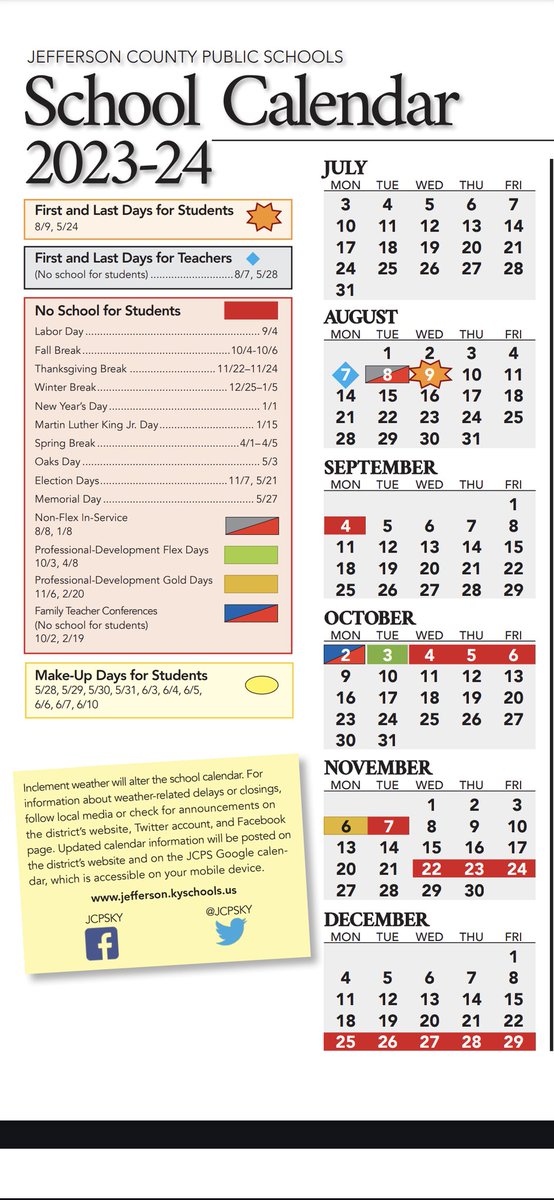 Anthony_Harvey's tweet photo. @JCPSKY @JCPSSuper The calendar says there is no school tomorrow. https://t.co/4mTvnoyMlG