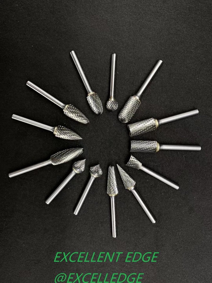 santychung's tweet photo. #CarbideBurrs #DieGrinderBits #BurrBits #RotaryBurrs #BurrCutter #Cuttingburr #EXCELLEDGE
D.c. 0.5mm to 25.4mm
Dia. of shanks: 1/8, 3, 1/4, 6, 8, 10
Single, Double, Nonferrous, Steel, INOX, Diamond Cut
#BurrSet #BurrKit #CarbideBurrSet #rotaryBurrset available #Deburing #SolidBur https://t.co/U3pjXWq4k0