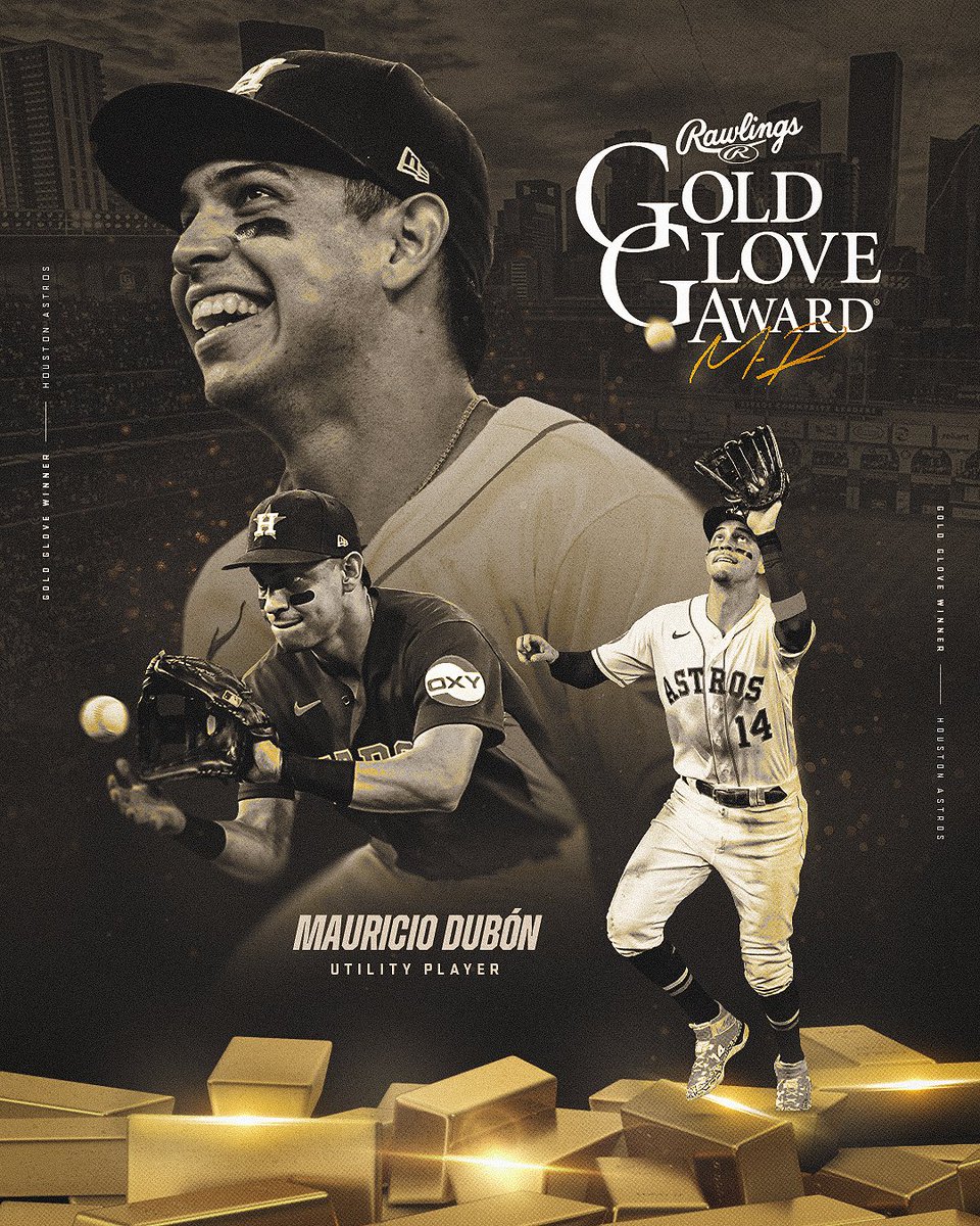 Mauricio Dubón has won his first-career Gold Glove!

Congrats <a href="/Mauriciodubon10/">Mauricio Dubon</a>!