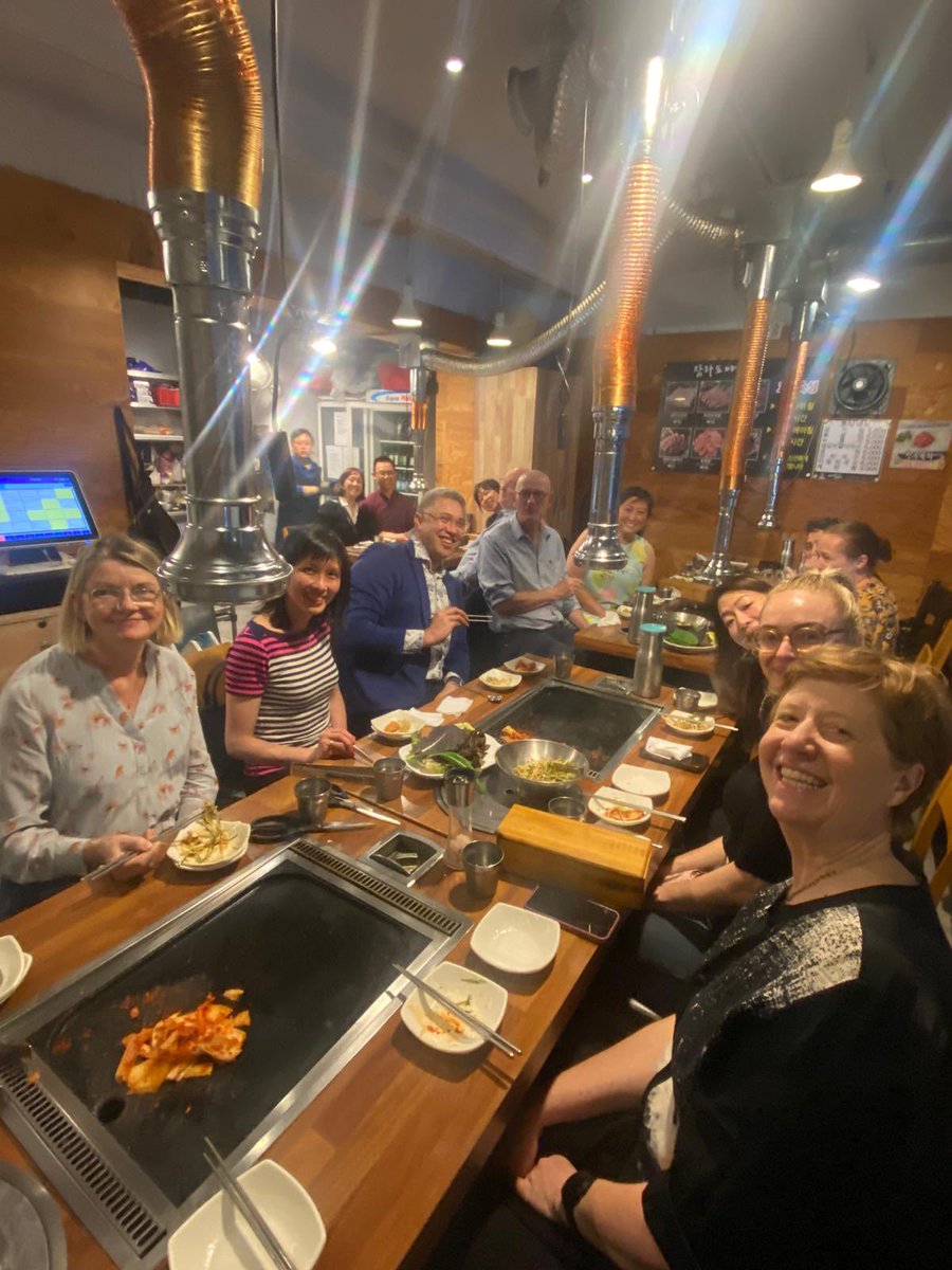 ANZ and Fiji team having dinner at IGCS Seoul. #IGCS2023, <a href="/IGCSociety/">IGCS</a> <a href="/anzgog/">ANZGOG</a>